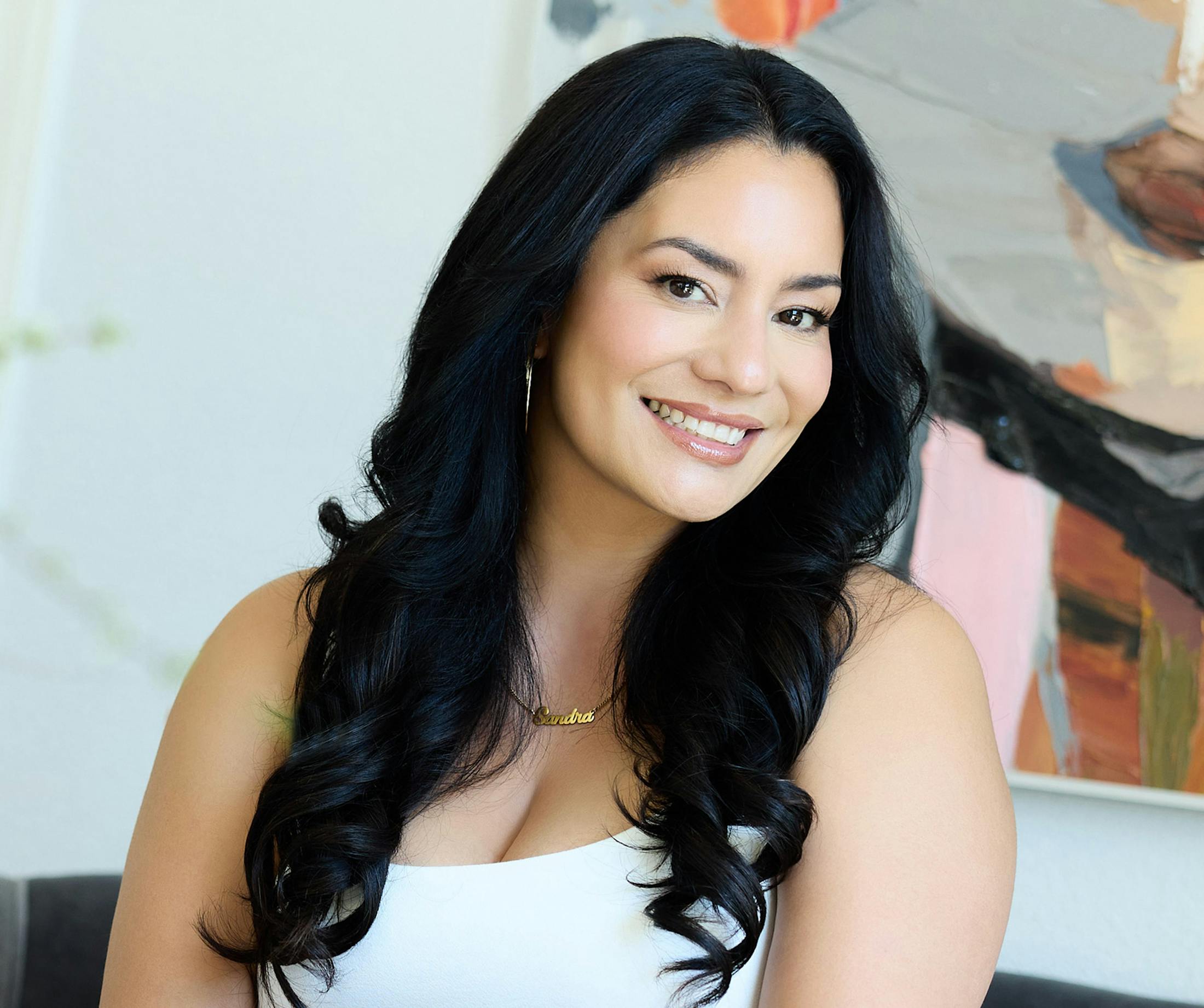 woman smiling